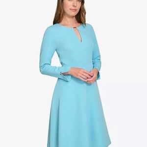 Tommy Hilfiger Light Blue Long Sleeve Dress